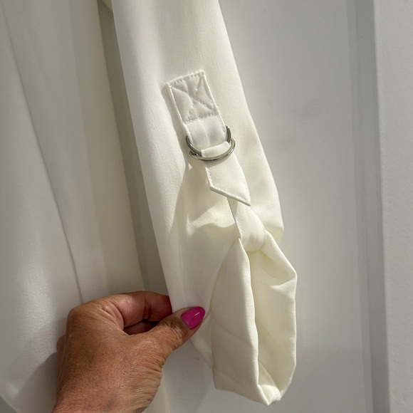 Have Cream Open Front Draped Waterfall Jacket - Picture 4 of 6